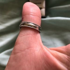 Sterling silver band.
